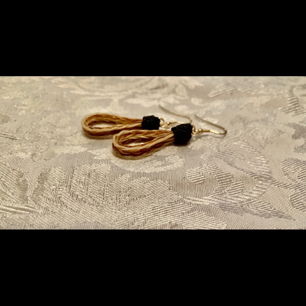 Horsehair earrings